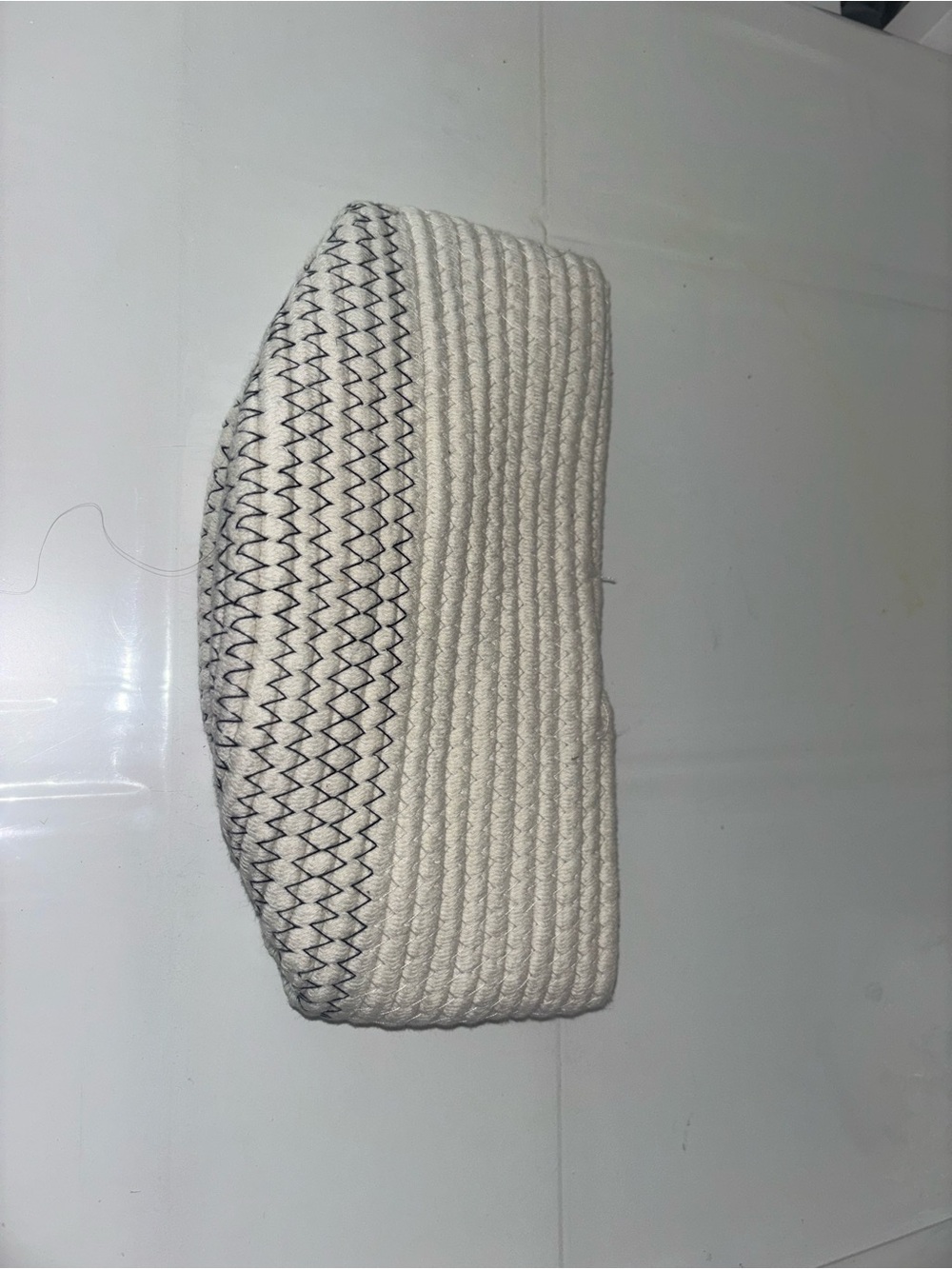 Woven Cream Rope Basket